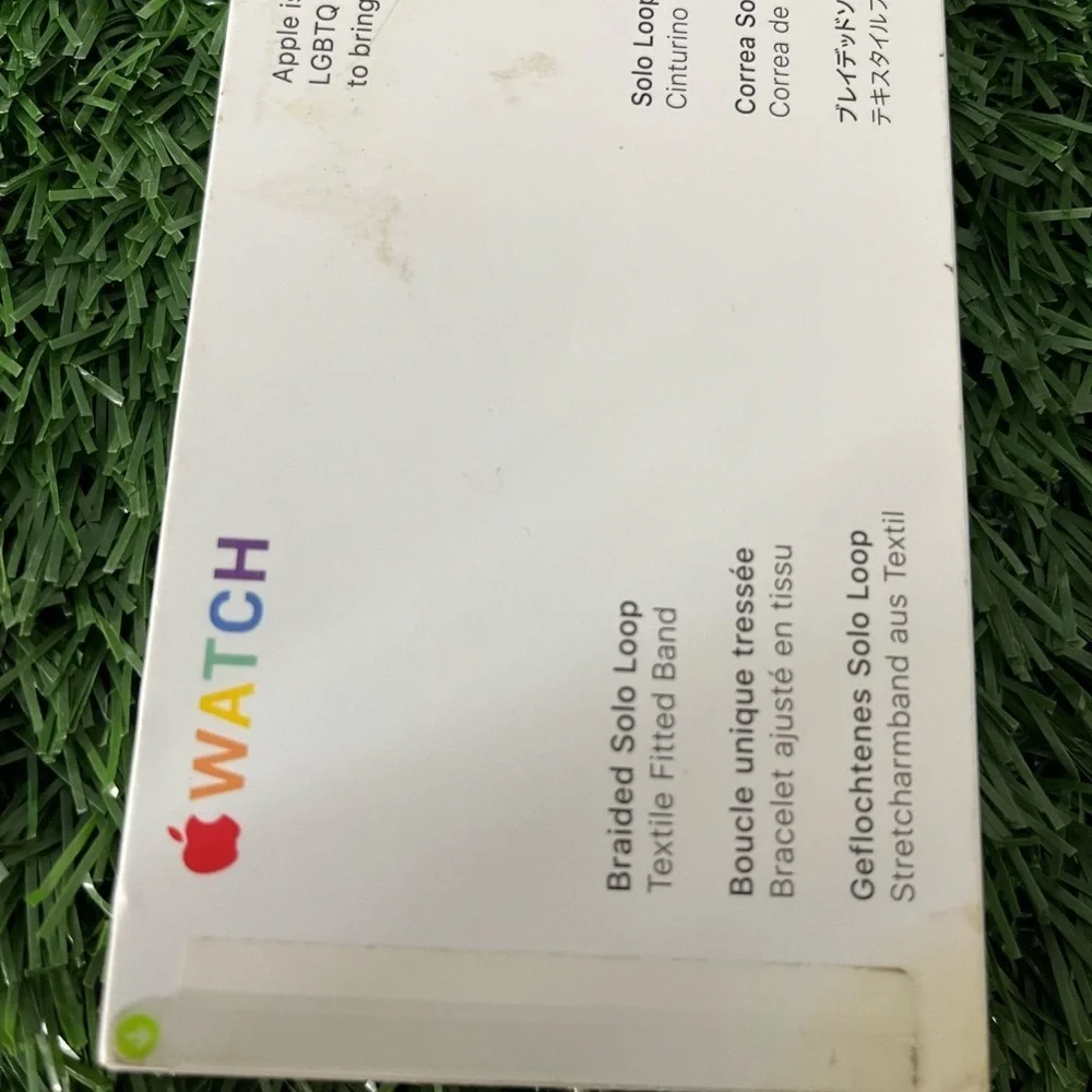 Apple watch 40MM pride edition braided solo loop size 9